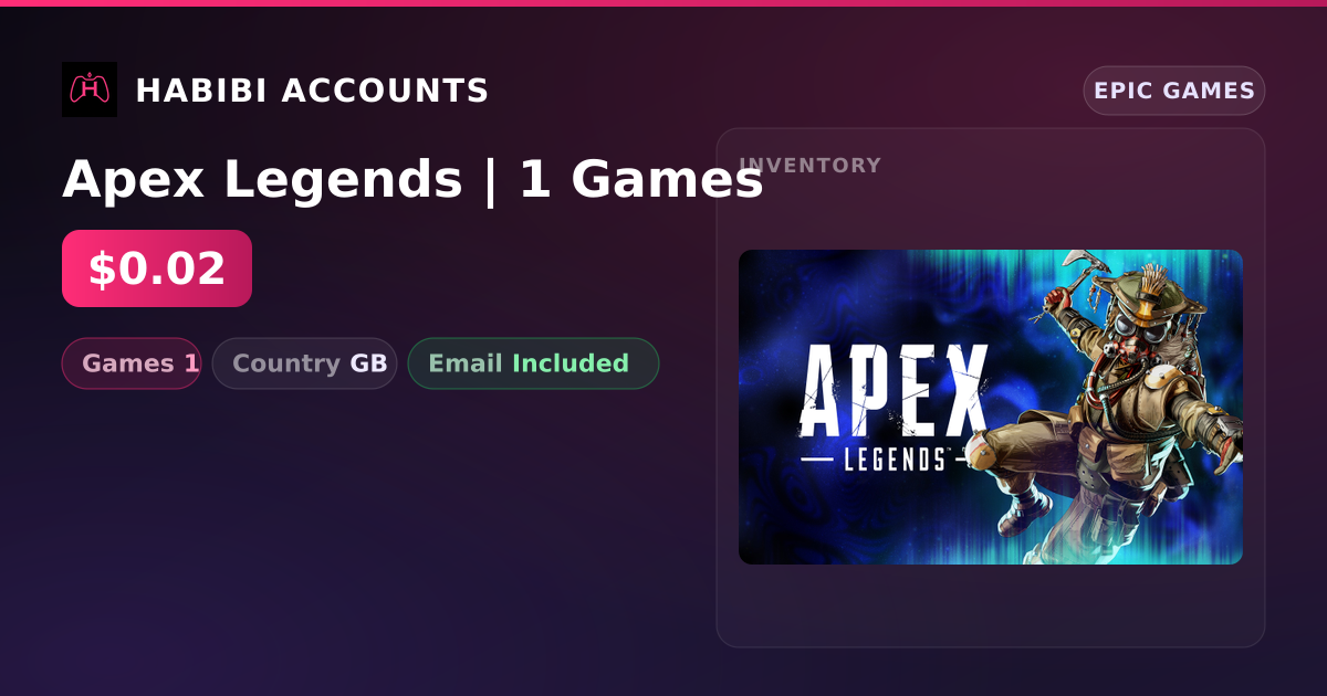 Apex Legends | 1 Games — HabibiAccounts