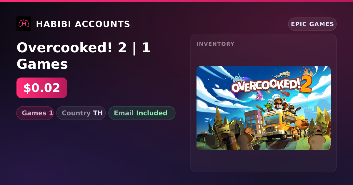 Overcooked! 2 | 1 Games — HabibiAccounts