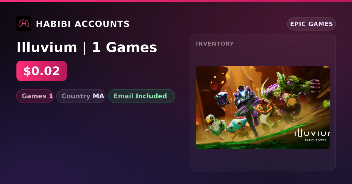 Illuvium | 1 Games — HabibiAccounts