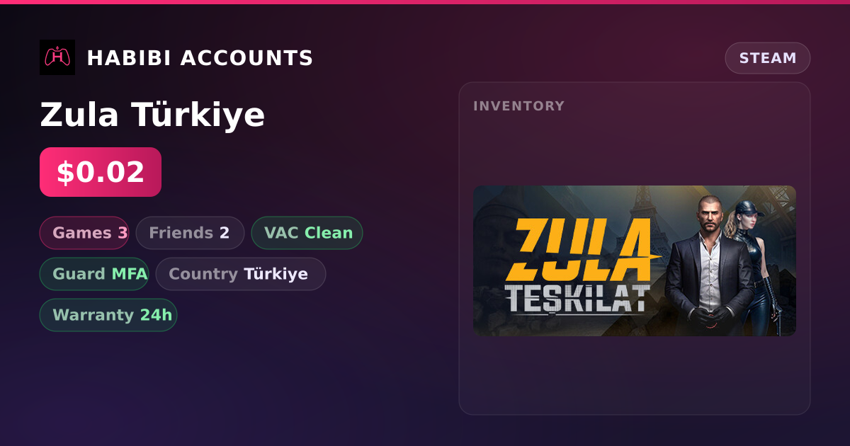 Zula Türkiye — HabibiAccounts