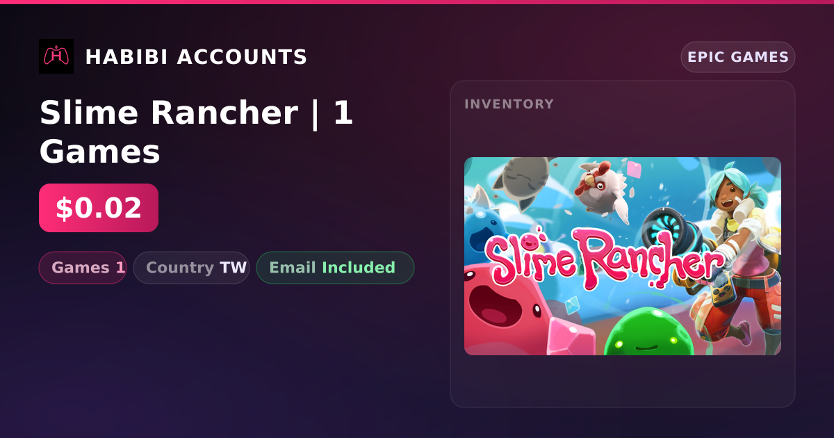 Slime Rancher | 1 Games — HabibiAccounts