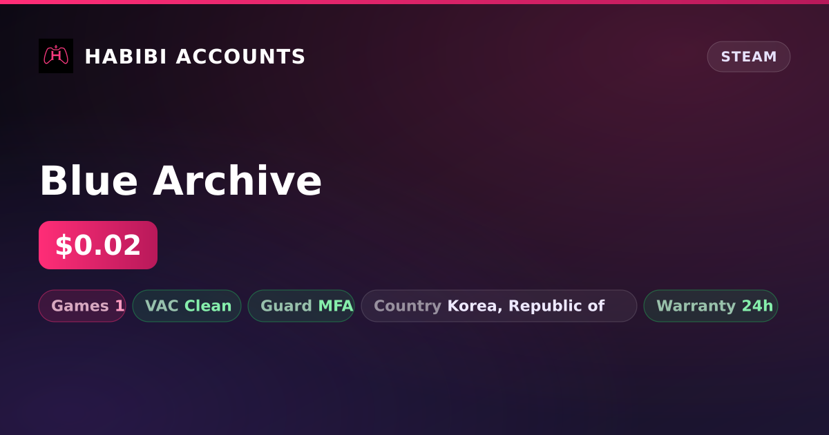 Blue Archive — HabibiAccounts