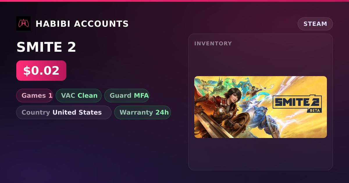 SMITE 2 — HabibiAccounts