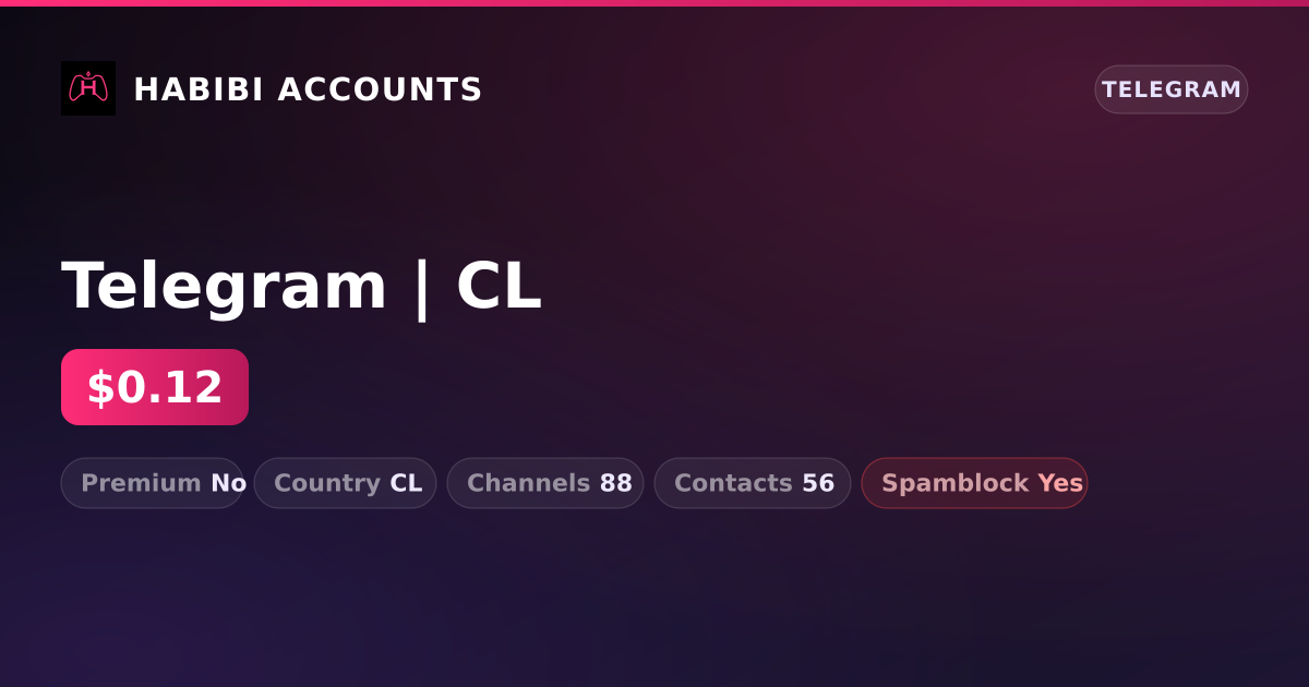 Telegram | CL — HabibiAccounts