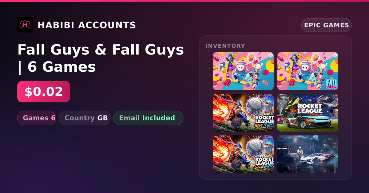 Fall Guys & Fall Guys | 6 Games — HabibiAccounts