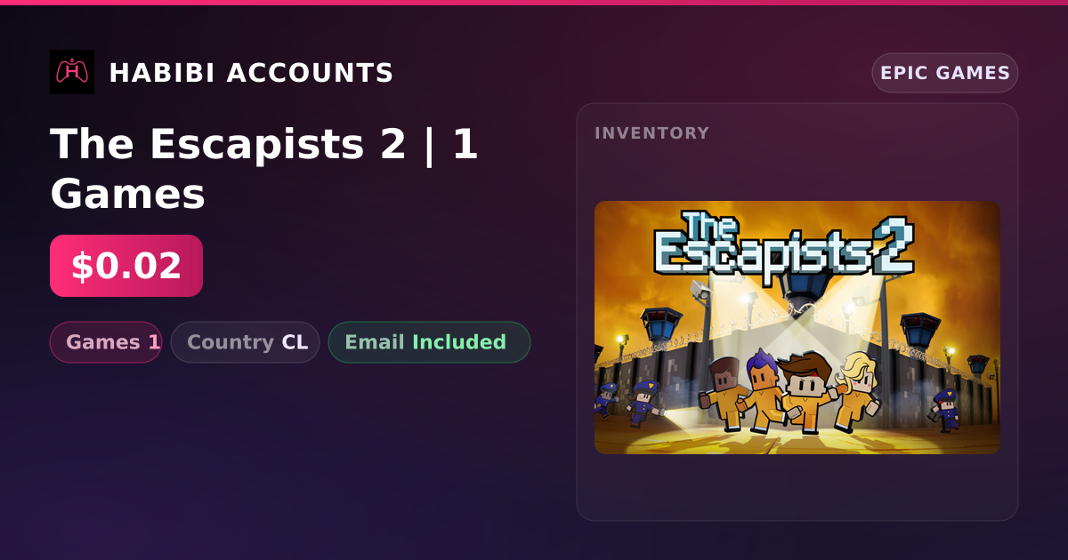 The Escapists 2 | 1 Games — HabibiAccounts