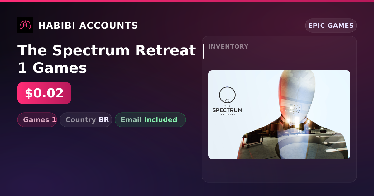 The Spectrum Retreat | 1 Games — HabibiAccounts