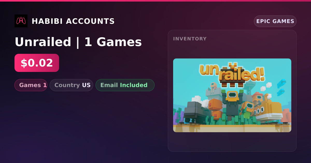 Unrailed | 1 Games — HabibiAccounts