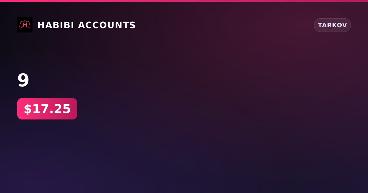9 — HabibiAccounts