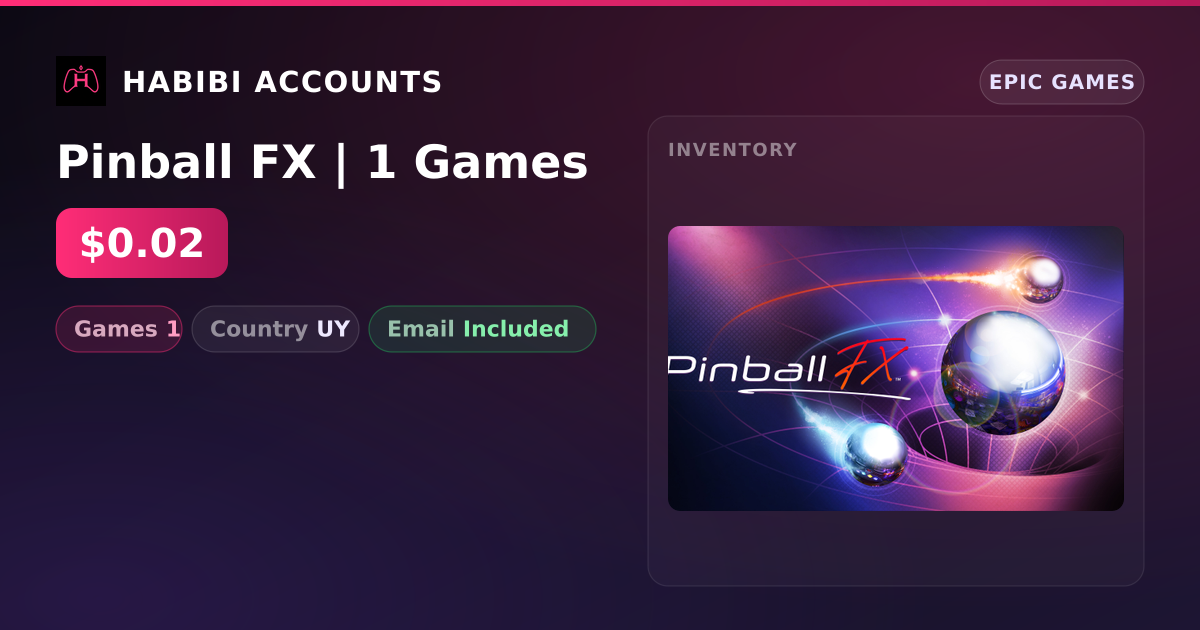 Pinball FX | 1 Games — HabibiAccounts