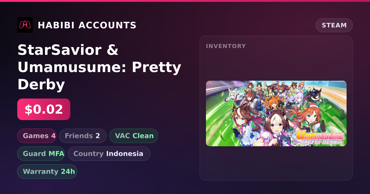 StarSavior & Umamusume: Pretty Derby — HabibiAccounts