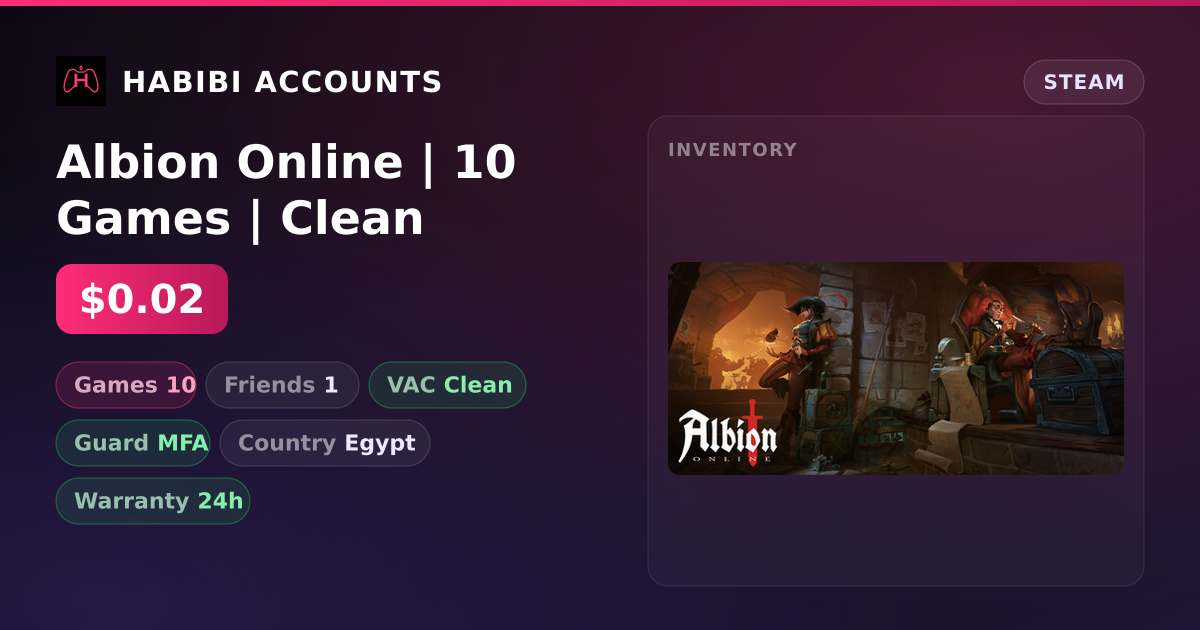 Albion Online | 10 Games | Clean — HabibiAccounts