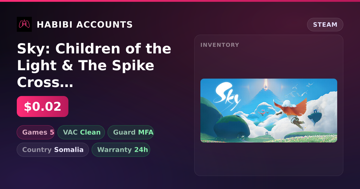 Sky: Children of the Light & The Spike Cross | Clean — HabibiAccounts