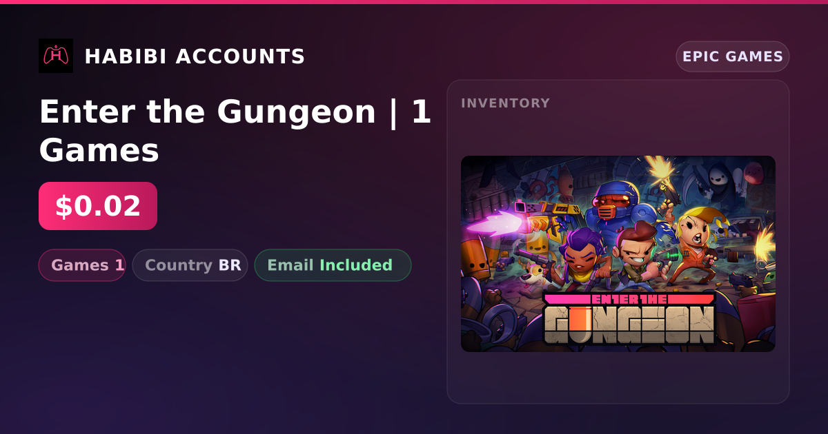 Enter the Gungeon | 1 Games — HabibiAccounts