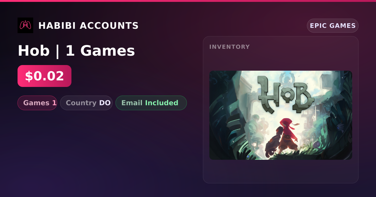 Hob | 1 Games — HabibiAccounts