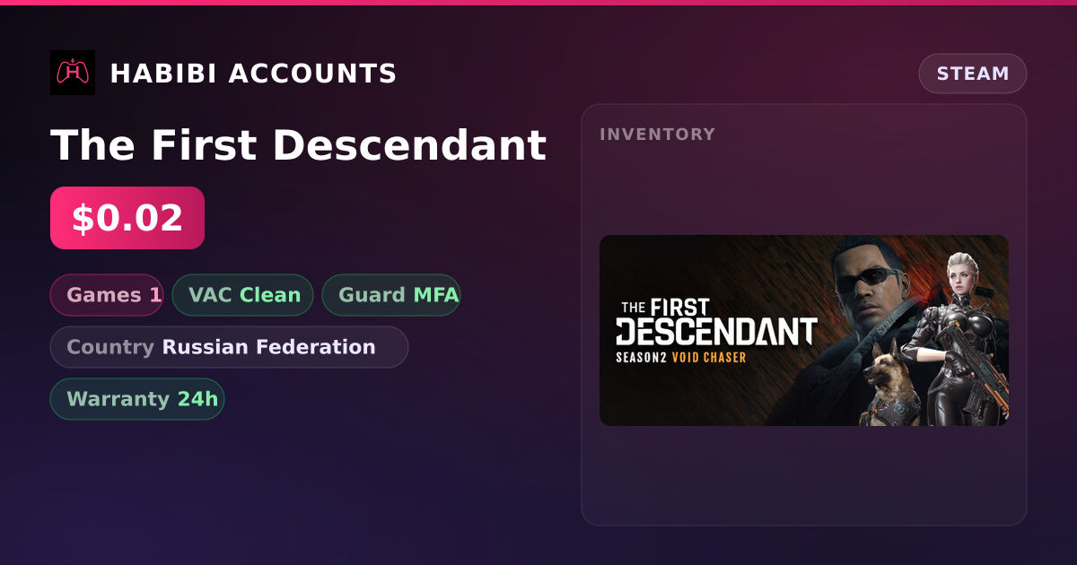 The First Descendant — HabibiAccounts