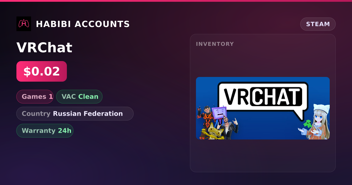 VRChat — HabibiAccounts
