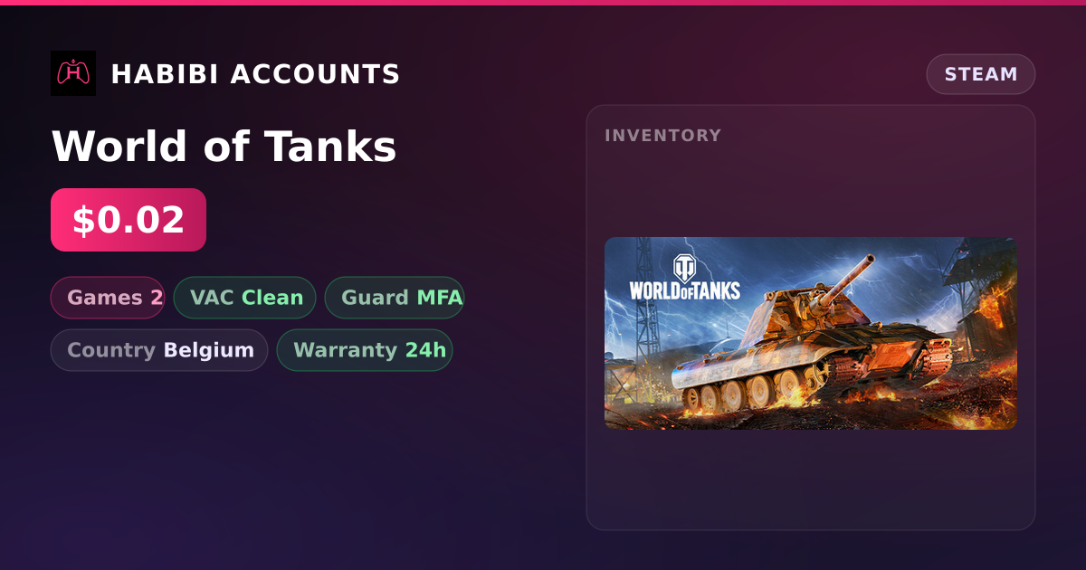 World of Tanks — HabibiAccounts