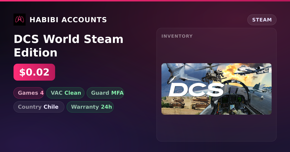 DCS World Steam Edition — HabibiAccounts