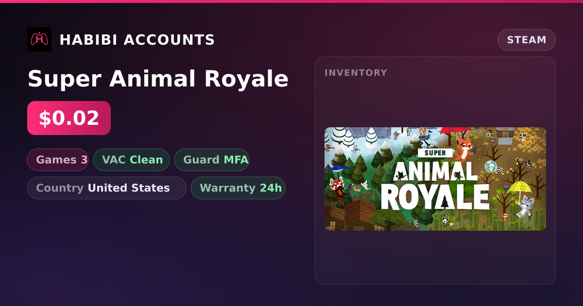 Super Animal Royale — HabibiAccounts