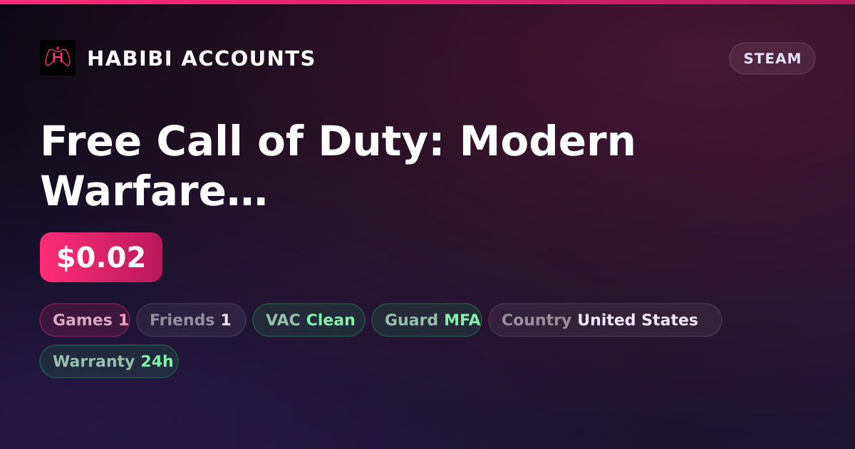 Free Call of Duty: Modern Warfare III — HabibiAccounts