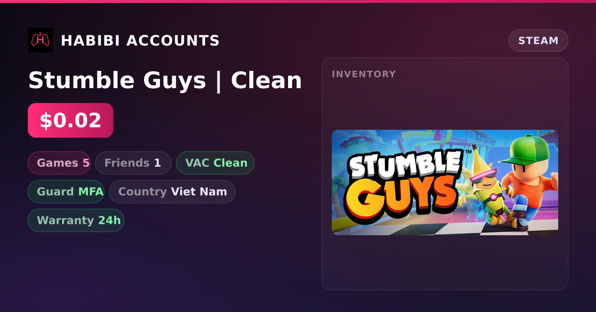 Stumble Guys | Clean — HabibiAccounts