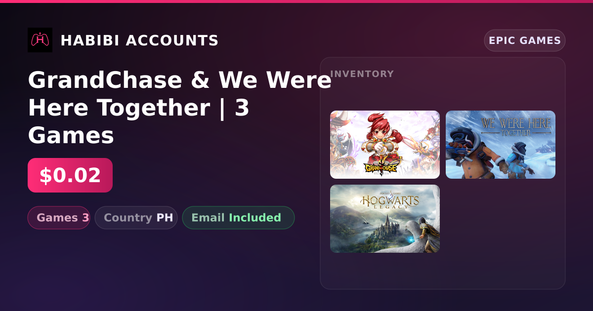 GrandChase & We Were Here Together | 3 Games — HabibiAccounts