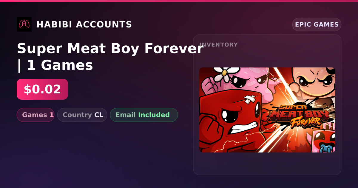 Super Meat Boy Forever | 1 Games — HabibiAccounts