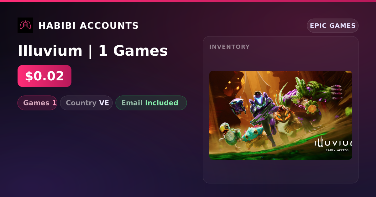 Illuvium | 1 Games — HabibiAccounts