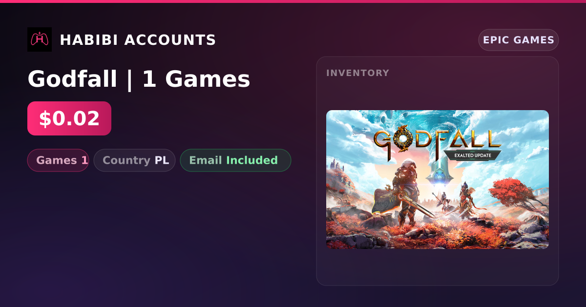 Godfall | 1 Games — HabibiAccounts