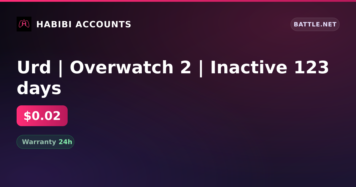 Urd | Overwatch 2 | Inactive 123 days — HabibiAccounts