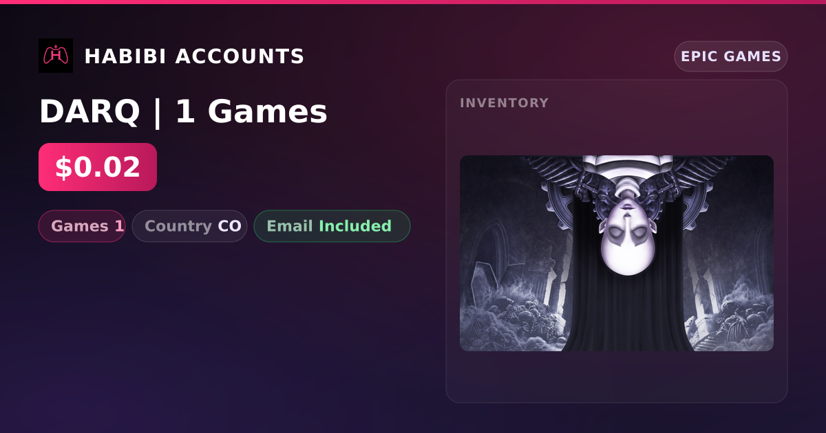 DARQ | 1 Games — HabibiAccounts