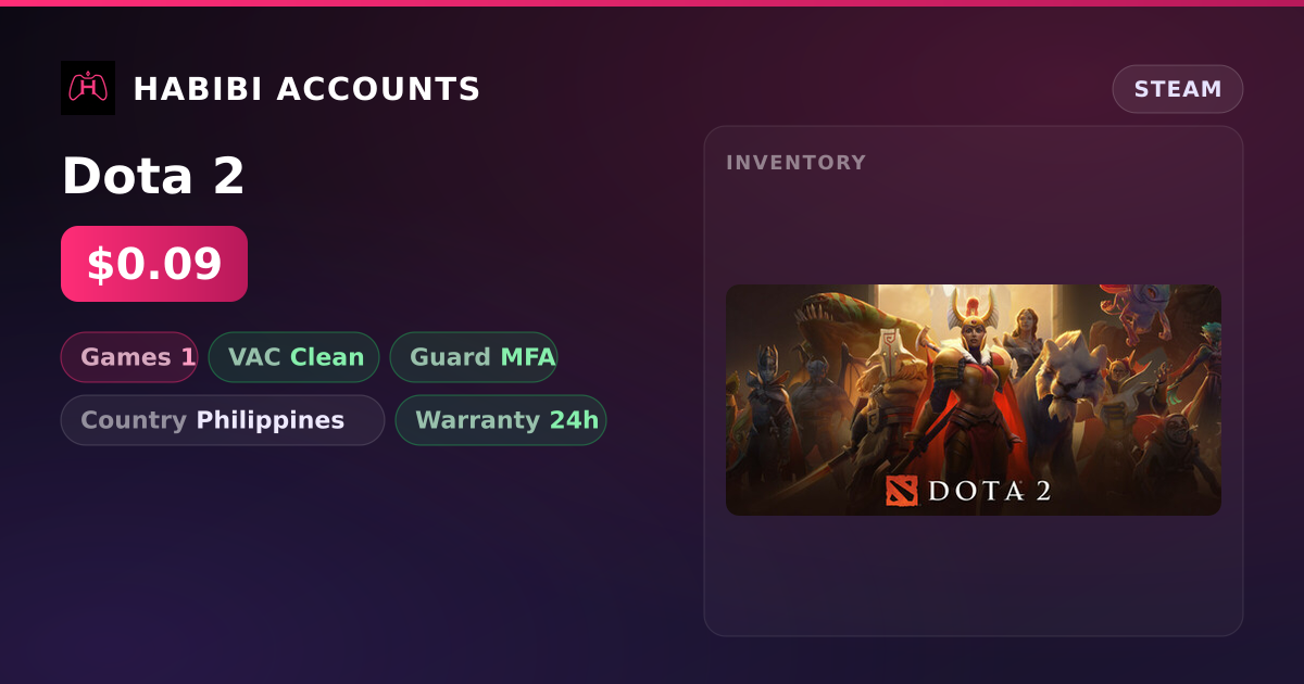 Dota 2 — HabibiAccounts