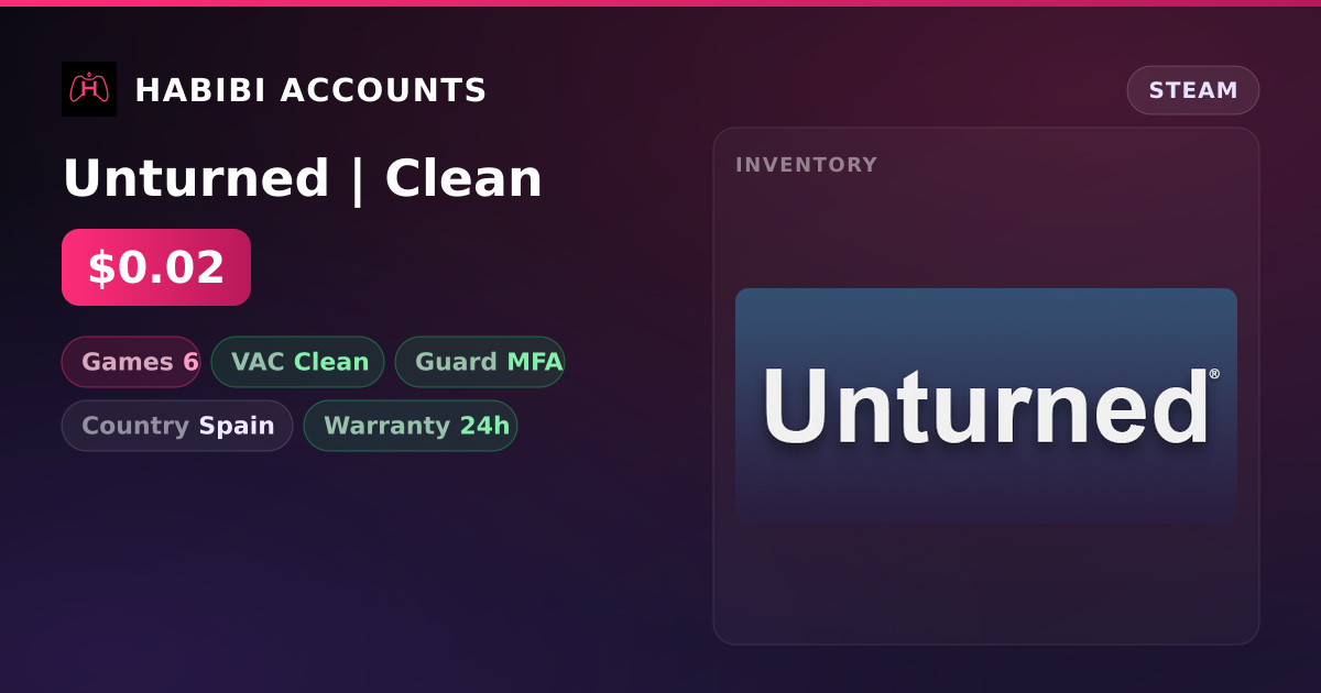 Unturned | Clean — HabibiAccounts