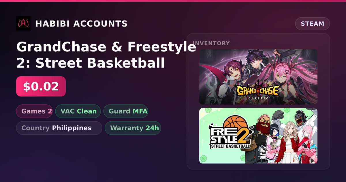 GrandChase & Freestyle 2: Street Basketball — HabibiAccounts