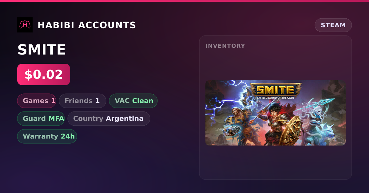 SMITE — HabibiAccounts
