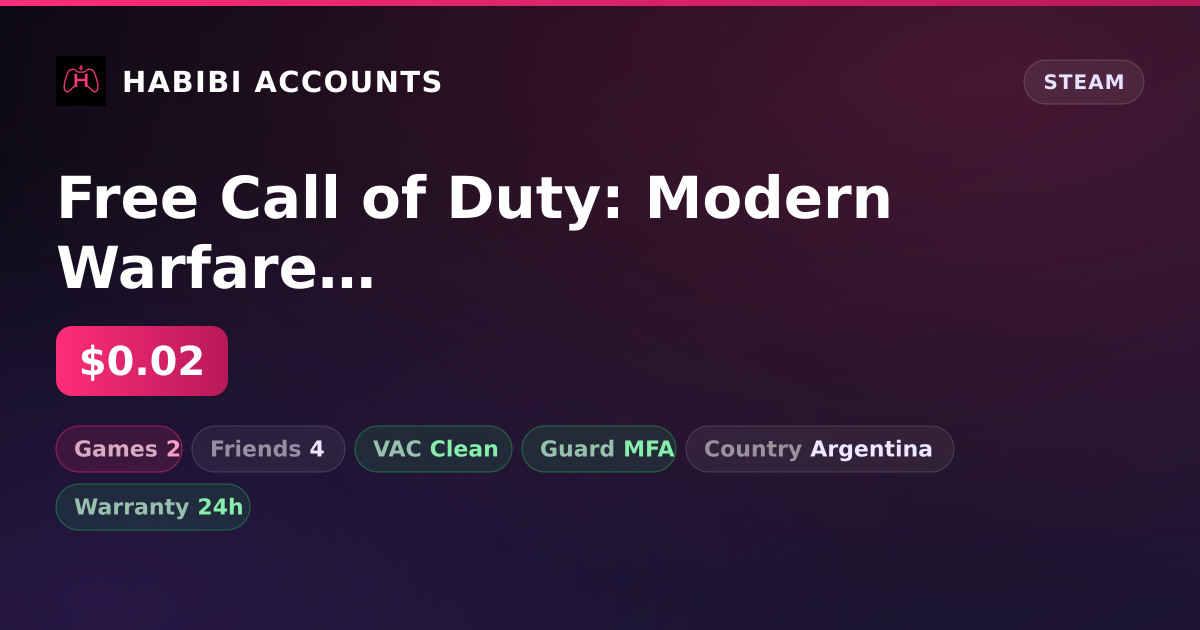 Free Call of Duty: Modern Warfare III — HabibiAccounts
