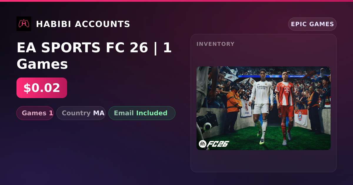 EA SPORTS FC 26 | 1 Games — HabibiAccounts