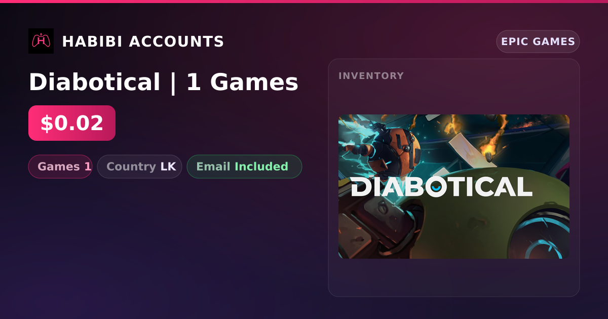 Diabotical | 1 Games — HabibiAccounts