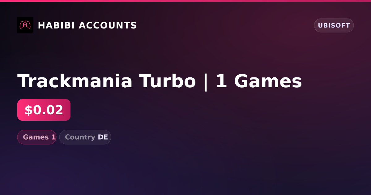 Trackmania Turbo | 1 Games — HabibiAccounts
