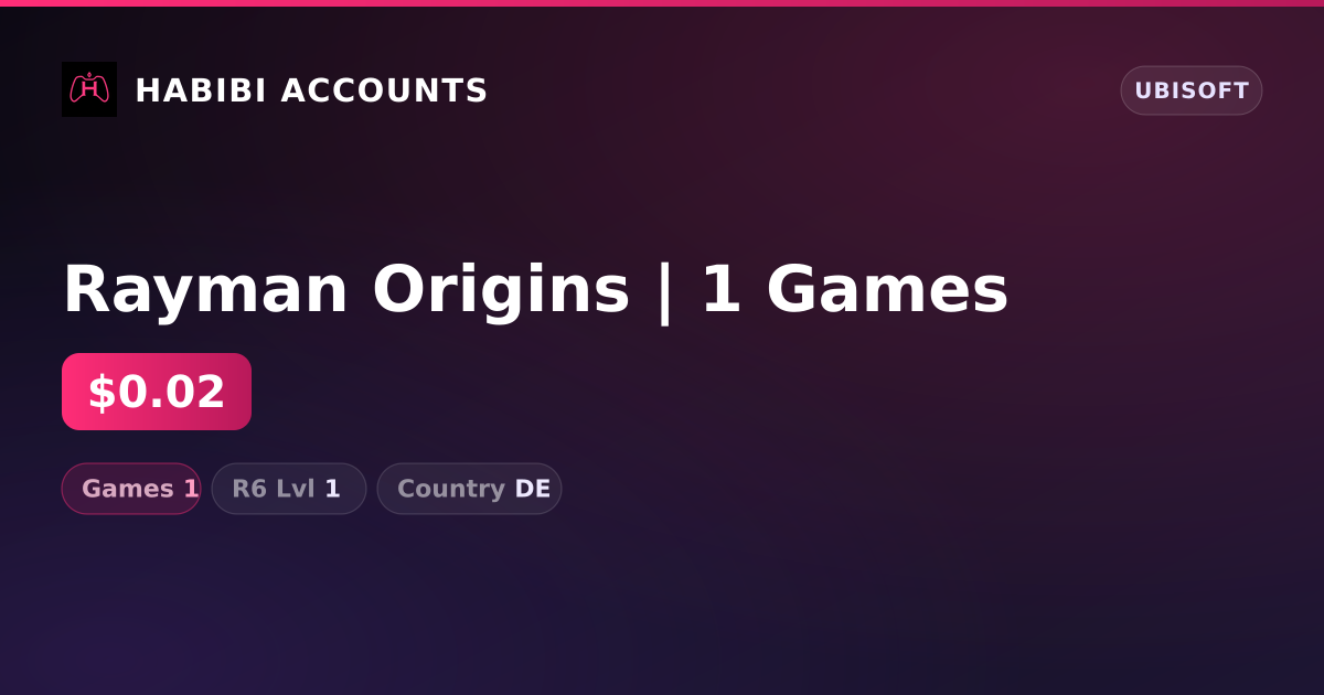 Rayman Origins | 1 Games — HabibiAccounts
