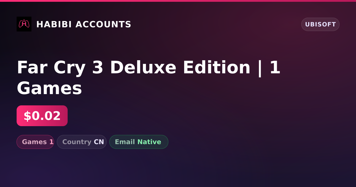 Far Cry 3 Deluxe Edition | 1 Games — HabibiAccounts