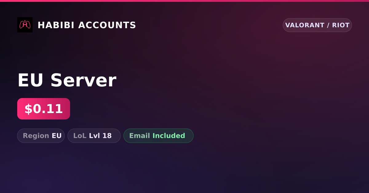 EU Server — HabibiAccounts