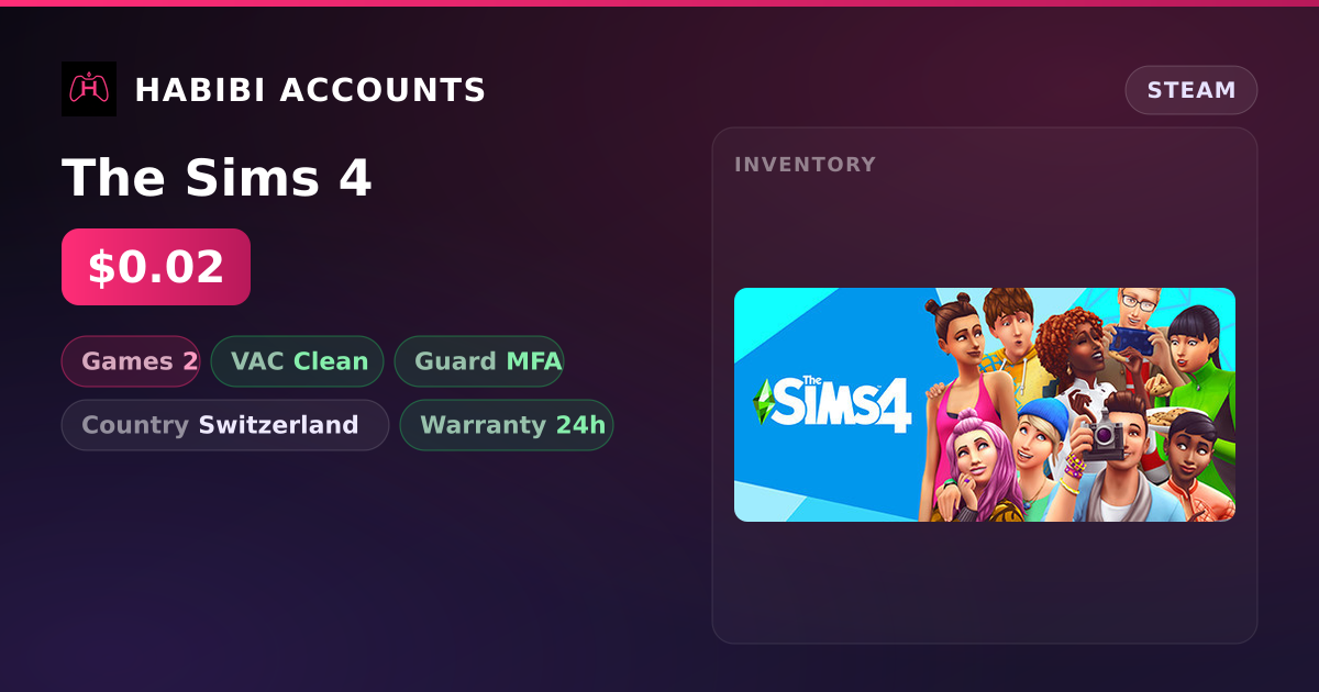 The Sims 4 — HabibiAccounts