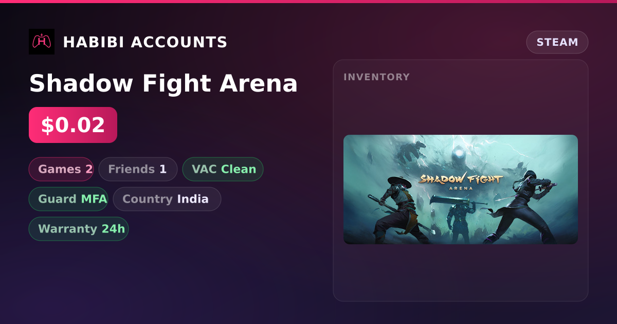 Shadow Fight Arena — HabibiAccounts