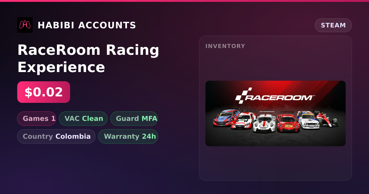 RaceRoom Racing Experience — HabibiAccounts