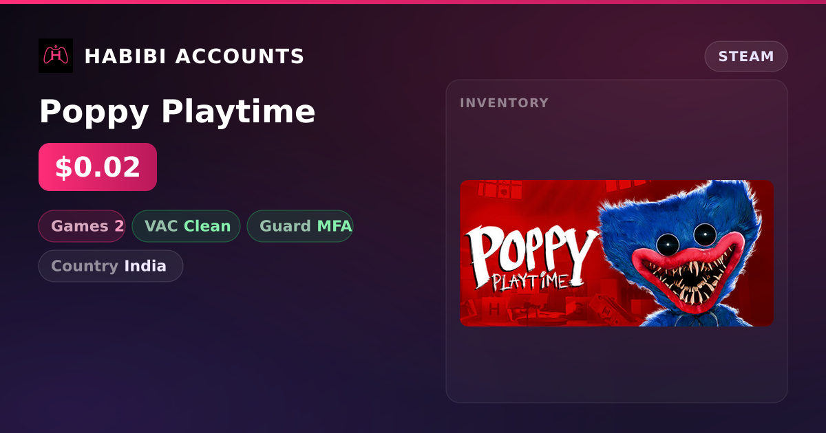 Poppy Playtime — HabibiAccounts