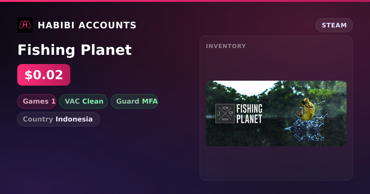 Fishing Planet — HabibiAccounts