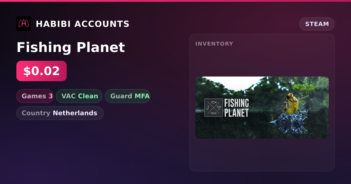 Fishing Planet — HabibiAccounts