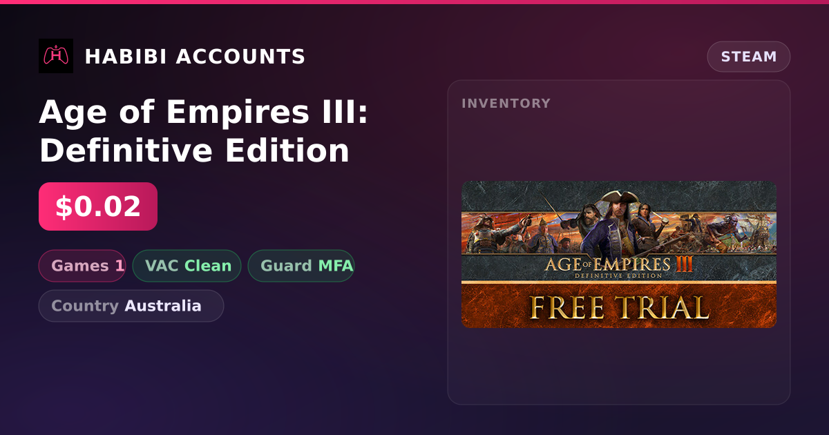 Age of Empires III: Definitive Edition — HabibiAccounts